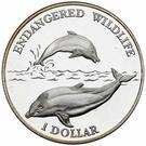 1 Dollar - Elizabeth II (Dolphins)