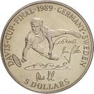5 Dollars - Elizabeth II (Davis Cup)