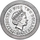 2 Dollars - Elizabeth II (Athena Owl; Silver)