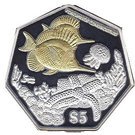 5 Dollars - Elizabeth II (Long-nosed Butterfly Fish)