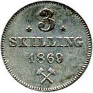 3 Skilling - Carl XV