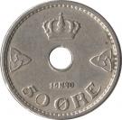 50 Øre - Haakon VII (Type 4)