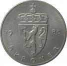 5 Kroner - Olav V (Type 2)