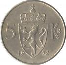 5 Kroner - Olav V (Type 1)