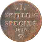 1 Skilling - Carl XIII