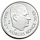50 Kroner - Harald V (50th Anniversary - United Nations)