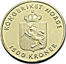1500 Kroner - Harald V (150th anniversary of the birth of Edvard Grieg)