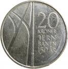 20 Kroner - Harald V (First Norwegian Railroad)