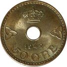 50 Øre - Haakon VII (WW2 Exile Coinage)