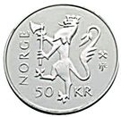 50 Kroner (50 years since the end of World War II)