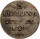 8 Skilling - Carl XIII