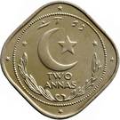 2 Annas (Crescent opens to right)