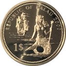1 Dollar (Lion & Parrotfish)