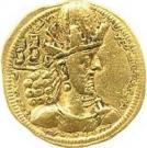 Dinar - Shapur II (type Ia/6a)