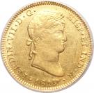4 Escudos - Fernando VII (Big bust)