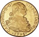 8 Escudos - Carlos IV (Colonial Milled Coinage)