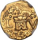 1 Escudo - Felipe V (Colonial Cob Coinage)