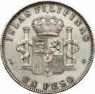 1 Peso - Alfonso XIII