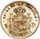 1 Peso - Isabella II