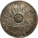 8 Reales - Isabella II (countermarked)