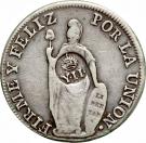 8 Reales - Isabella II (countermarked)