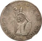 8 Reales - Isabel II - Counterstamp on Lima Peru 8 Reales