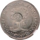 8 Reales - Ferdinand II (Counterstamp on Central American 8 Reales)