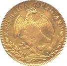 8 Escudos - Isabel II {counterstamped  on Mexico City Hank on Book 8 Escudos)