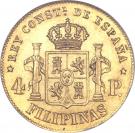 4 Pesos - Alfonso XII