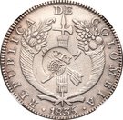8 Reales - Isabel II (Counterstamp on Colombia 8 Reales)