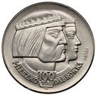 100 Złotych (Polish Millennium Trail Strike Ni faces right with 100zl large eagle)