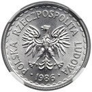 1 Złoty (large type; small date)
