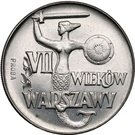 10 Złotych (700th Anniversary of Warsaw; Trial Strike Ni)