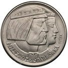 100 Złotych (Polish Millennium Trail Strike Ni faces right with eagle + small eagle)