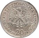 20 Złotych  (Marceli Nowotko; Trial Strike CuNi)