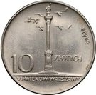 10 Złotych (200th Anniversary of Warsaw Mint; Trial Strike Ni)