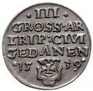 Trojak / 3 Grosze - Zygmunt I Stary (Gdańsk mint)