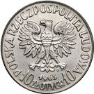 10 Złotych (700th Anniversary of Warsaw; Trial Strike Ni)