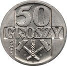50 Groszy (Ear and Hammer; Trial Strike)