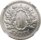 1 Złoty (oak leaves; Trial Strike with próba Ni)