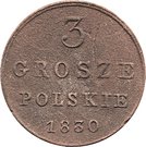 3 Grosze Polskie -  Alexander I / Nikolai I