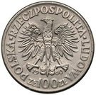 100 Złotych (Polish Millennium Trail Strike Ni faces right with eagle; large eagle 2nd type)