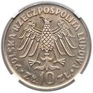 10 Złotych (Kazimierz Wielki Legends raised)