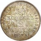 2 Złote / 30 Kopěek - Nikolai I (Warszawa mint)