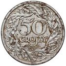 50 Groszy (Iron; Trial Strike 50 far from leaves German Occupation WW II)