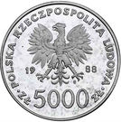 5000 Złotych (Papacy; Gold Bullion Trial Strike)