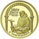 500 Escudos (Saint Anthony; Gold)