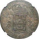1200 Réis - Luis I (Countermarked issue over "960 Réis - João Regent; Brazil")