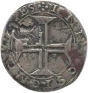 2 Cruzados  - António I (Stamp "Açor" over 1 Cruzado)