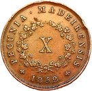 10 Réis - Maria II